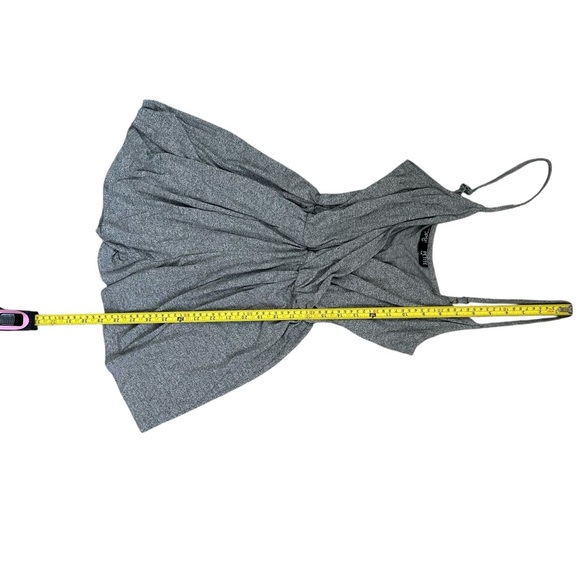 Topshop PETITE Charcoal Sleeveless Romper Sz 6P - Picture 2 of 8